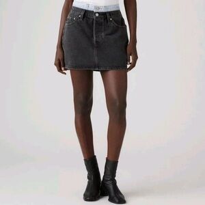 Levi's Women's Mini Icon Skirt with Double Waistband